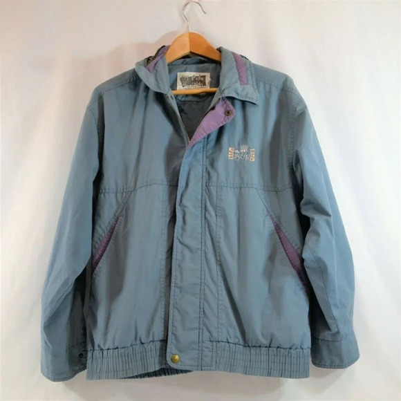 Fido Dido Jacket 1985 Highap Size 46 Vtg 80s  Streetwear Hipster Blue Grey - Picture 1 of 12